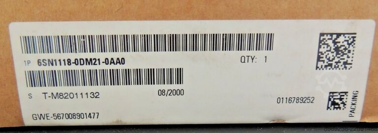 Control module Siemens SIMODRIVE 611 6SN1118-0DM21-0AA1