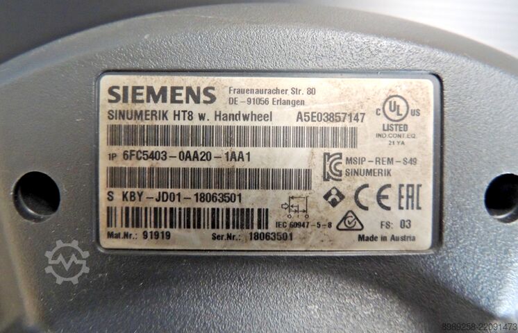 Handheld terminal with connection box Siemens 6FC5403-0AA20-1AA1