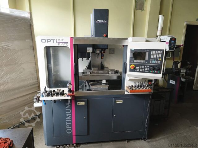 CNC milling machine OPTIMUM OPTImill F4