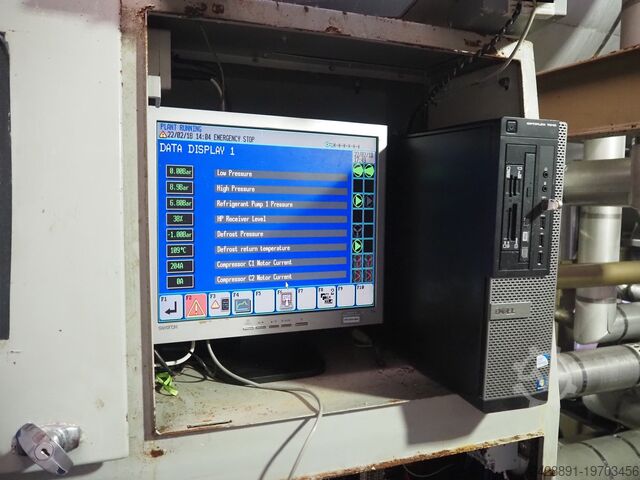 Ammoniak Spiralgefrierschrank, 2 Stück. Frigoscandia, Sabroe Gyrocompact GC76, SAB163HF