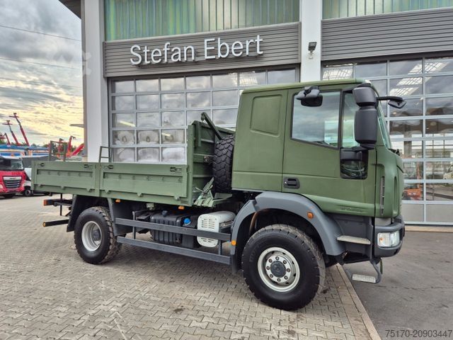 LKW mit Pritsche (offen) IVECO Eurocargo ML100E22WM-BW 4x4 Pritsche L-Haus Bett