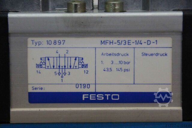 Magnetic valve Festo MFH-5/3E-1/4-D-1