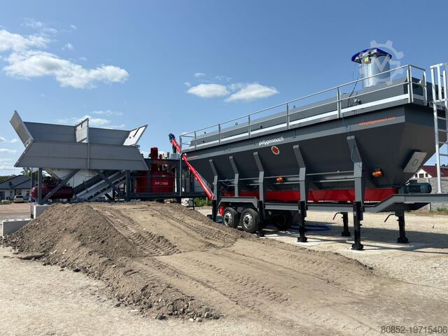 Concrete mixing plant Polygonmach PAC 45m3/hour mobile concrete plant