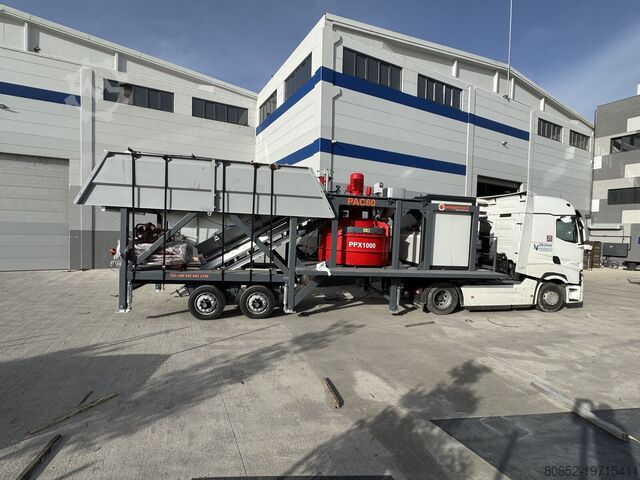 Concrete mixing plant Polygonmach PAC 60m3/hour site type plant
