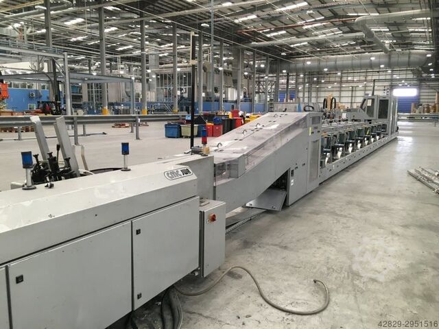 Einsteck- und Foliermaschine Ferag Rollstream / CMC Polywrapping Line