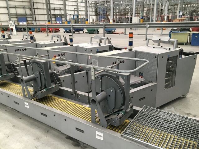 Einsteck- und Foliermaschine Ferag Rollstream / CMC Polywrapping Line