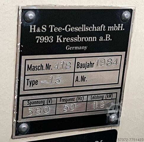 Wrapping Machine H&S Tee-Gesellschaft 130