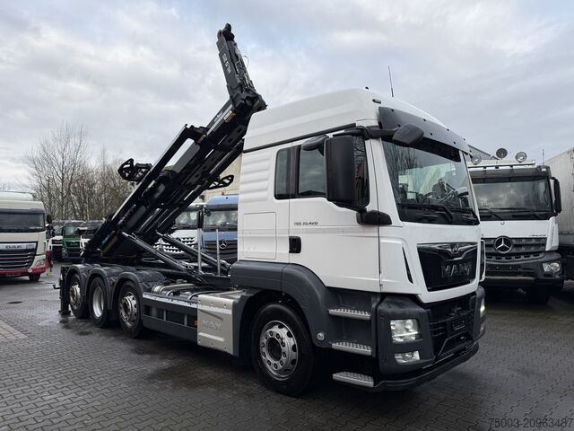 Kipper LKW MAN TGS 35.420 8X2-6 Haken/ Silo M-TEC HLS 20