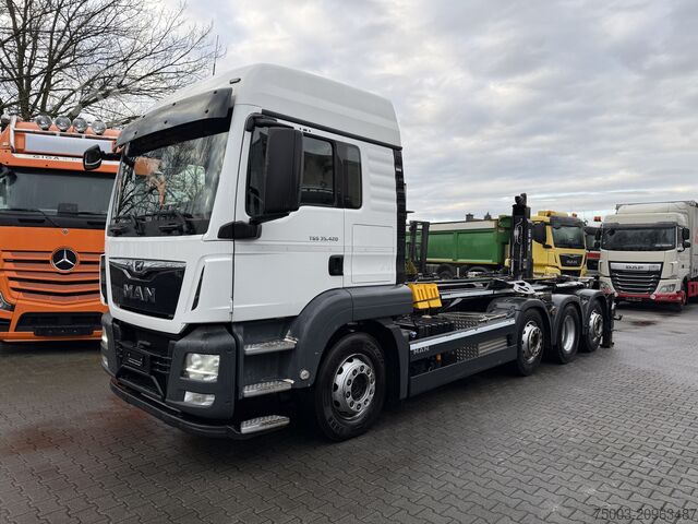Kipper LKW MAN TGS 35.420 8X2-6 Haken/ Silo M-TEC HLS 20
