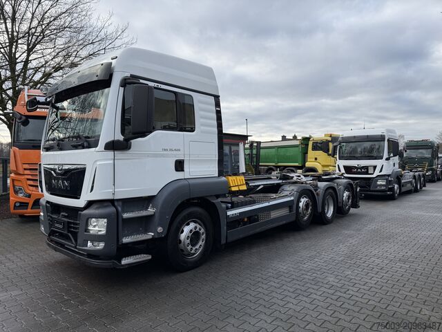 Kipper LKW MAN TGS 35.420 8X2-6 Haken/ Silo M-TEC HLS 20