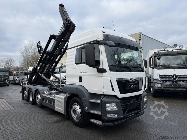 Kipper LKW MAN TGS 35.420 8X2-6 Haken/ Silo M-TEC HLS 20