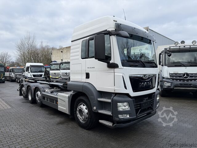 Kipper LKW MAN TGS 35.420 8X2-6 Haken/ Silo M-TEC HLS 20