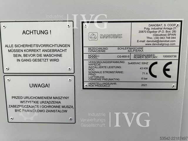 Rundschleifmaschine Danobat CG 600-S