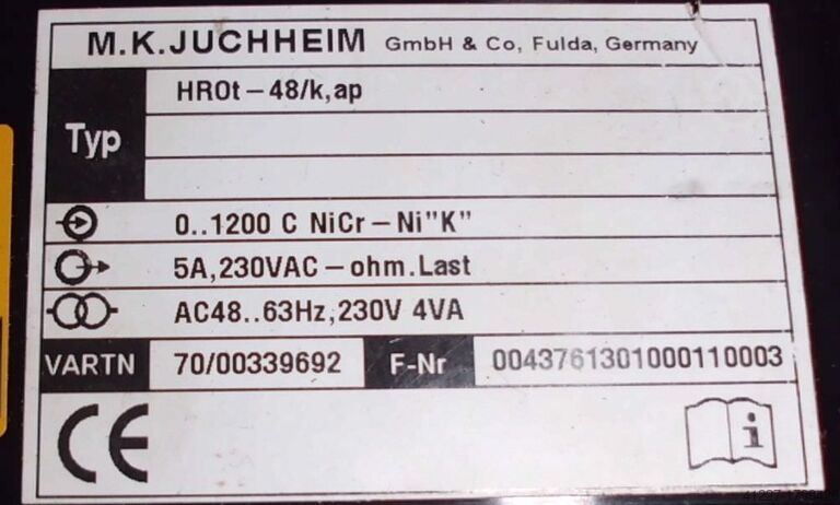 Temperature controller Juchheim HROt-48/k,ap