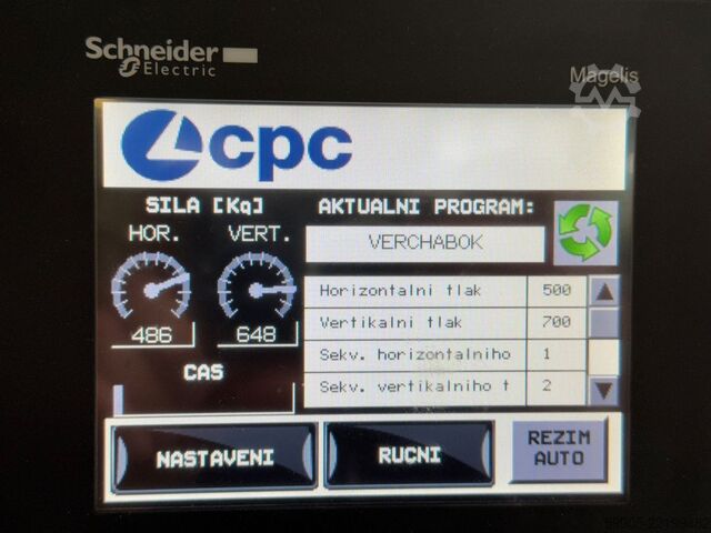 Durchlaufkorpus-Presse SCM CPC Action TF2500