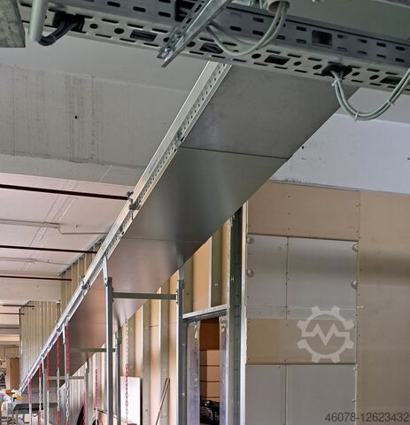 Incline belt conveyor with arch Rising falling Transnorm GF 15670-900-800