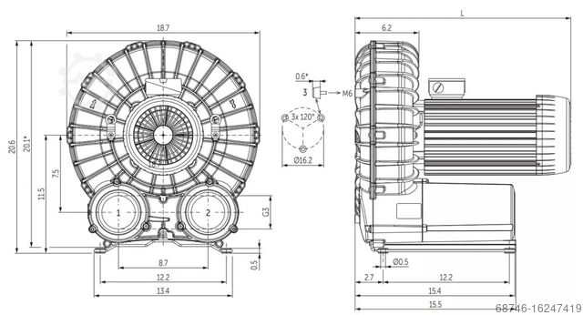 Vakuumpumpe Becker SV 500/1 Becker SV 500/1