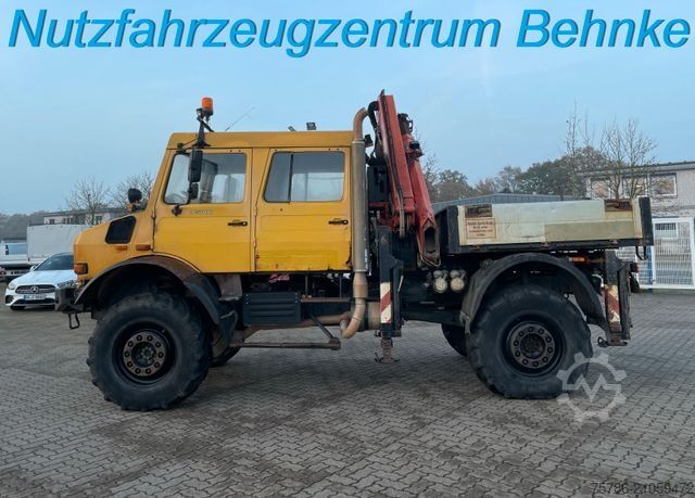 Autokran MERCEDES-BENZ U 5000 Doka Pritsche/ PK 10.502 A/ AC/ AHK/ EU 3