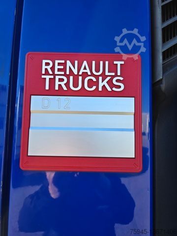 Flatbed truck with tarp RENAULT D12/280, LBW, TÜV 10/2025