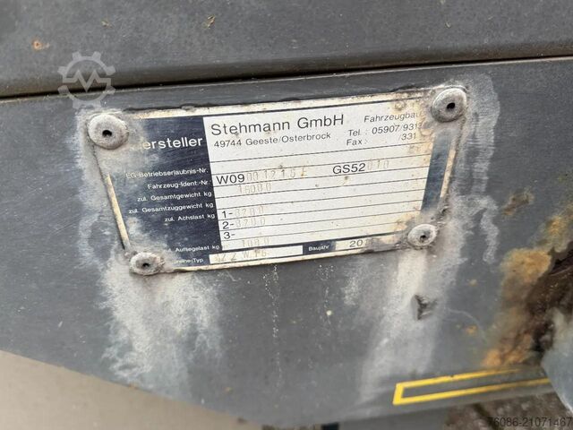 Plattformanhänger Stehmann open aanhanger!! UITSCHUIFBARE ACHTERKANT!!