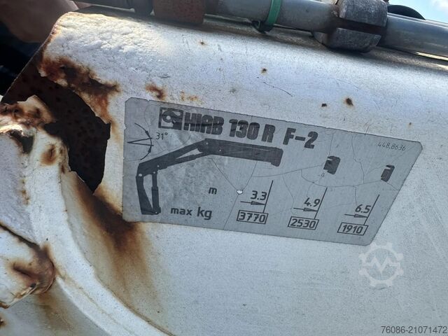 Open body Floor 4 assen  130r KLEM 4 assen Hiab 130r KLEM