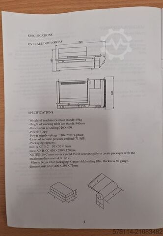 Schrumpfanlage Robert Seal SC346