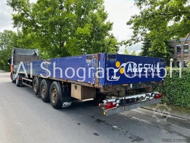 Loading platform Fliegl BPW/Lenk  + Liftachse /Verlängerbar