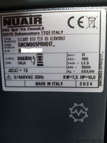 Piston compressor Airworks Silent K50T10SD