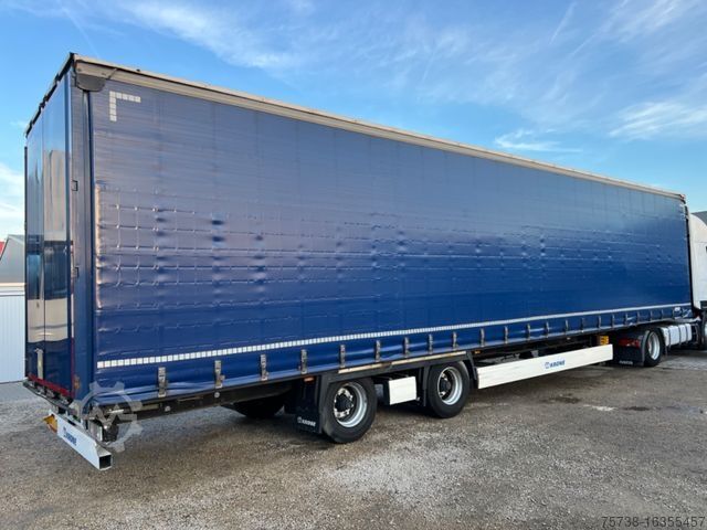 Open semitrailer with tarp KRONE Megatrailer/Hubdach/Schiebeplane/Edschaverdeck