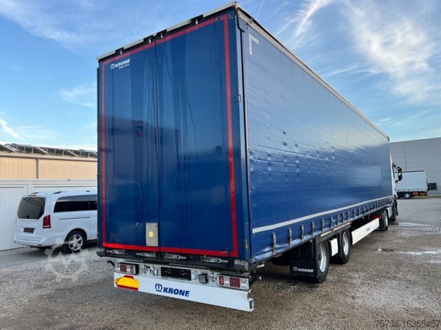 Open semitrailer with tarp KRONE Megatrailer/Hubdach/Schiebeplane/Edschaverdeck