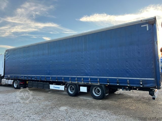 Open semitrailer with tarp KRONE Megatrailer/Hubdach/Schiebeplane/Edschaverdeck