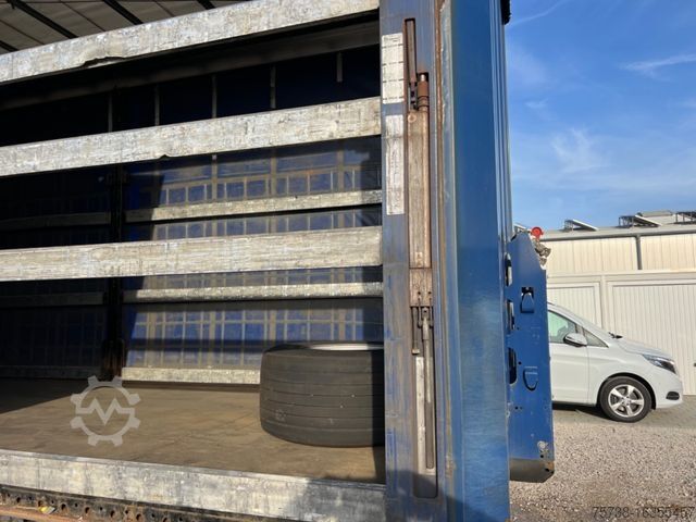 Open semitrailer with tarp KRONE Megatrailer/Hubdach/Schiebeplane/Edschaverdeck