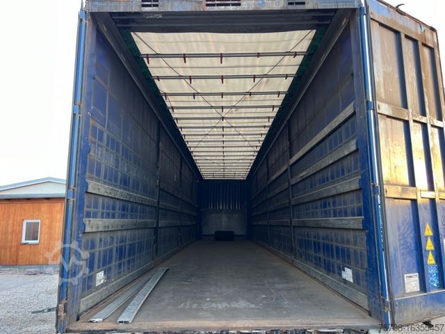 Open semitrailer with tarp KRONE Megatrailer/Hubdach/Schiebeplane/Edschaverdeck