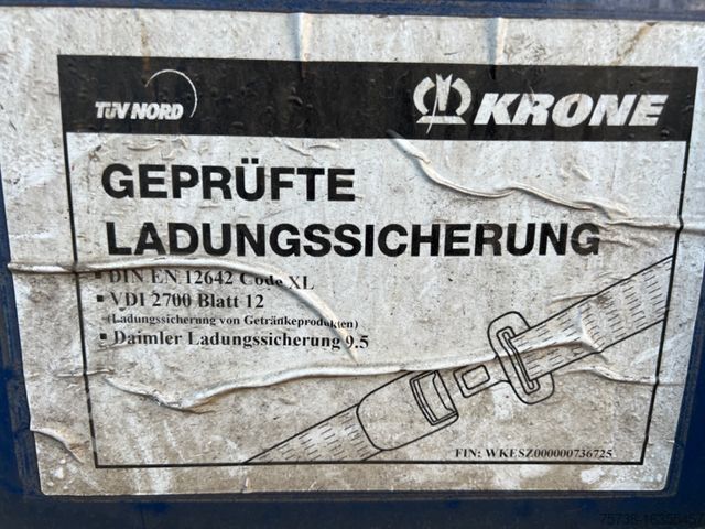 Open semitrailer with tarp KRONE Megatrailer/Hubdach/Schiebeplane/Edschaverdeck