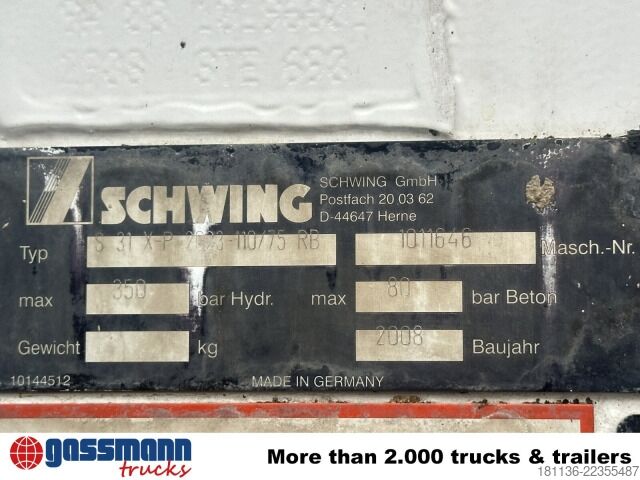 Concrete pump truck Mercedes-Benz Actros 2636 6x4, Betonpumpe Schwing Stetter