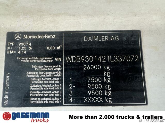 Concrete pump truck Mercedes-Benz Actros 2636 6x4, Betonpumpe Schwing Stetter