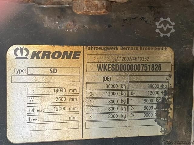 Reefer semitrailer Krone Cool Liner Duoplex Steel Standard