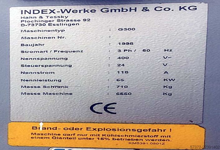 CNC Turning- and Milling Center Index G250/G300