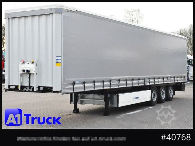 Auflieger mit Pritsche & Plane KRONE SD Tautliner, Palletenkasten Liftachse sofort, NEU