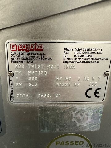 Knetmaschine Bago-Line/Sottoriva. Twist 90/1