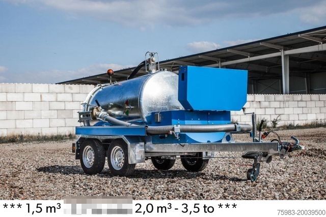 Tanker trailer  Schmies STS V-1,5 Vakuumsaugfass-Anhänger 2,7to