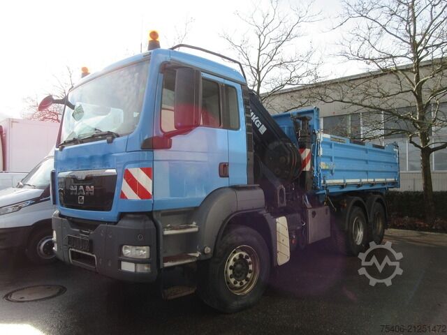 Kipper LKW man TGS 26.440 BB 6x4 Gesteinskipper, MKG-Kran,Funk