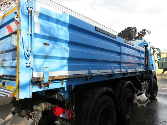 Kipper LKW man TGS 26.440 BB 6x4 Gesteinskipper, MKG-Kran,Funk