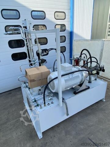Hydraulikaggregat mit Hydraulikpumpe mit 3 Motoreinheiten bis 90 kW, bis 350 bar, Hydraulik Aggregat PARKER PV180, PV046, PV016, T6CC, AP180EM, A4ES0