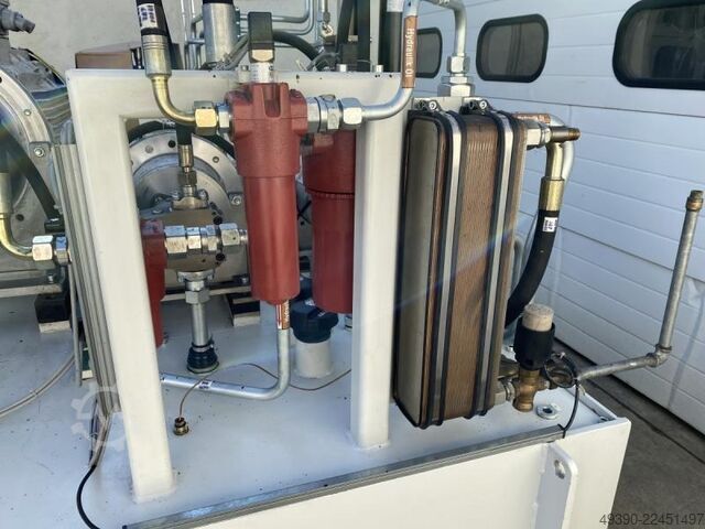 Hydraulikaggregat mit Hydraulikpumpe mit 3 Motoreinheiten bis 90 kW, bis 350 bar, Hydraulik Aggregat PARKER PV180, PV046, PV016, T6CC, AP180EM, A4ES0