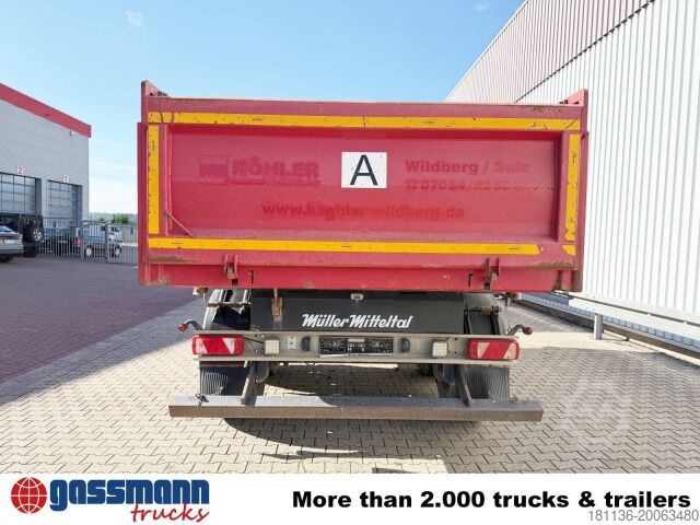 Three-way tipper trailer Müller-Mitteltal KA-TA-R 18.0, Alu-Bordwände, ca. 10m³