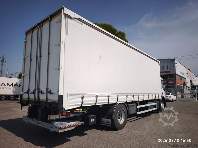 Flatbed truck with tarp RENAULT 18.280 D WIDE EURO 6