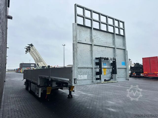 Semi low-loader A&D BELGIE 2 ASSER SEMIE HYDRAULISCH GESTUURD