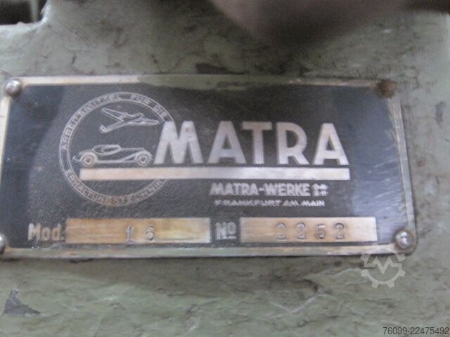 Matra valve grinding machine Matra Ventilschleifmaschine mit Doppelkonus-S.