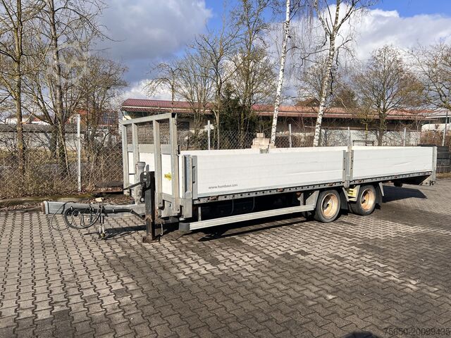 Open trailer Humbaur HBTZ 137224 14,4 t Tandem- Pritschenanhänger- Tieflader
